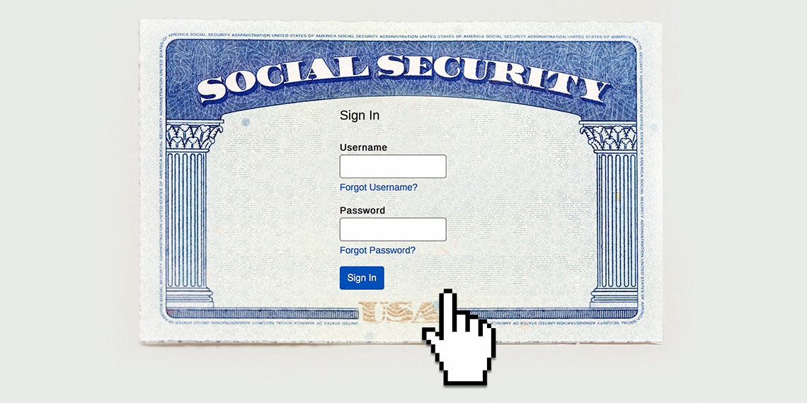 A social security card with fillable online fields.