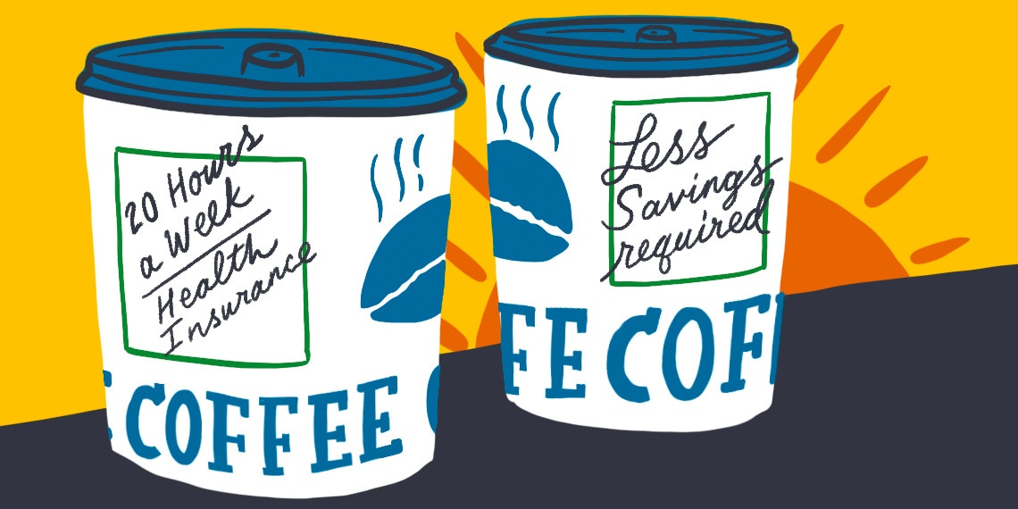 Illustration of coffee cups.